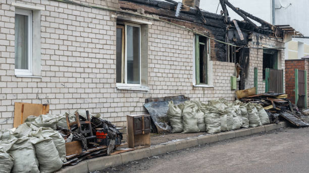 Professional Fire Damage Removal technician working in Lebanon, NJ